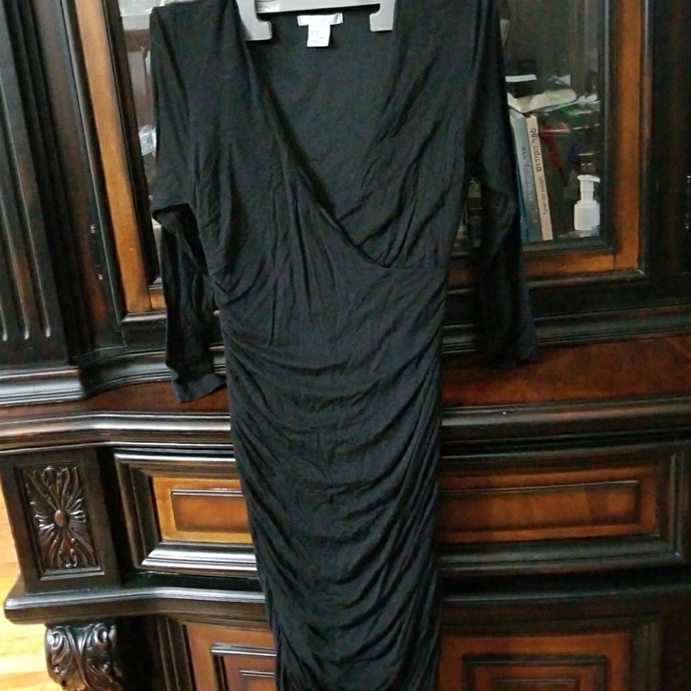H&M V-Neck Black mini dress
